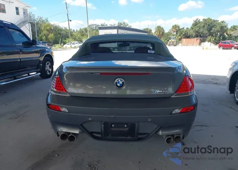 2007 BMW M6 from USA, damaged, VIN WBSEK93567CS32762